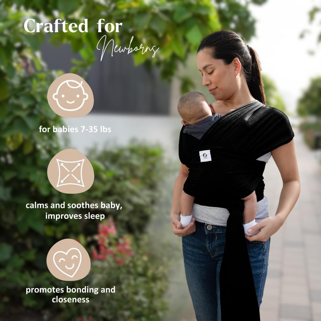Detalle 2 de ELDOMA Baby Wrap Carrier 7–35 lbs baby carrier