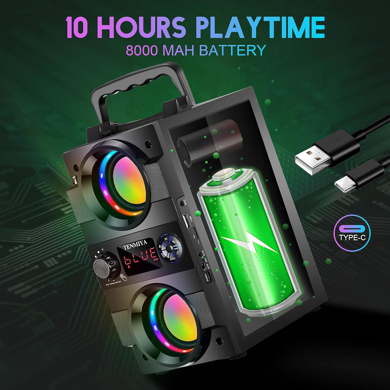 Thumbnail 3 de A23 Bluetooth Speaker 40W portable