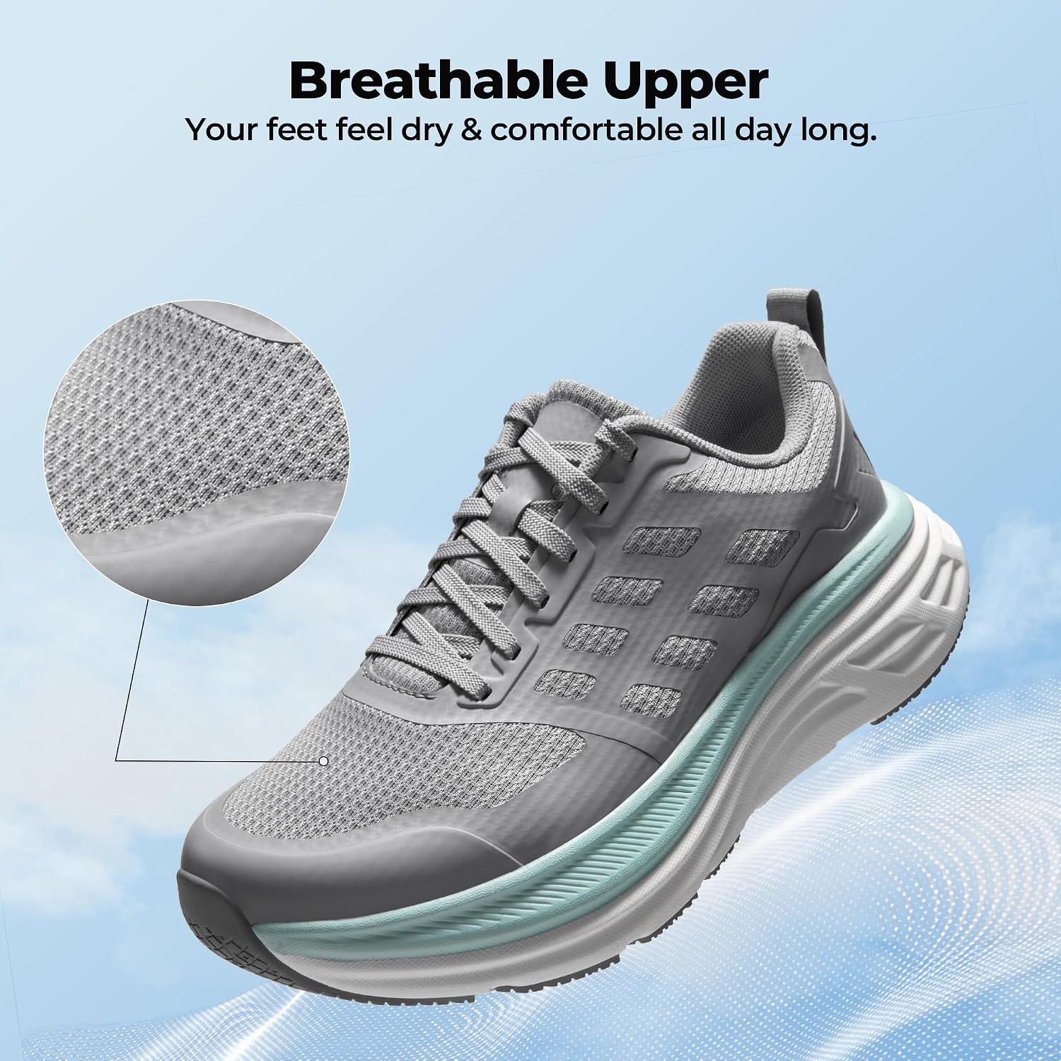 Thumbnail 5 de NORTIV 8 Women's Walking Shoes: Cushioned, Comfortable, Breathable Sneakers