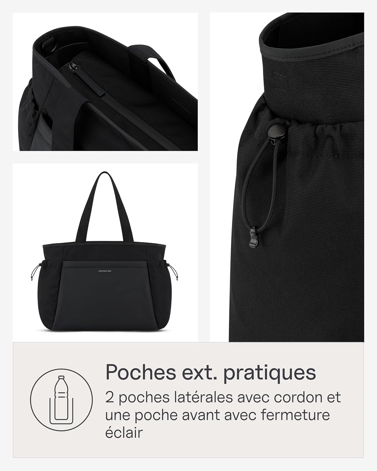 Thumbnail 2 de Kapten & Son Shopper Hellvi Diaper Set: Sac à langer 25 L avec fixation pour poussette et valise, trousse de toilette, matelas et porte-bouteille isotherme