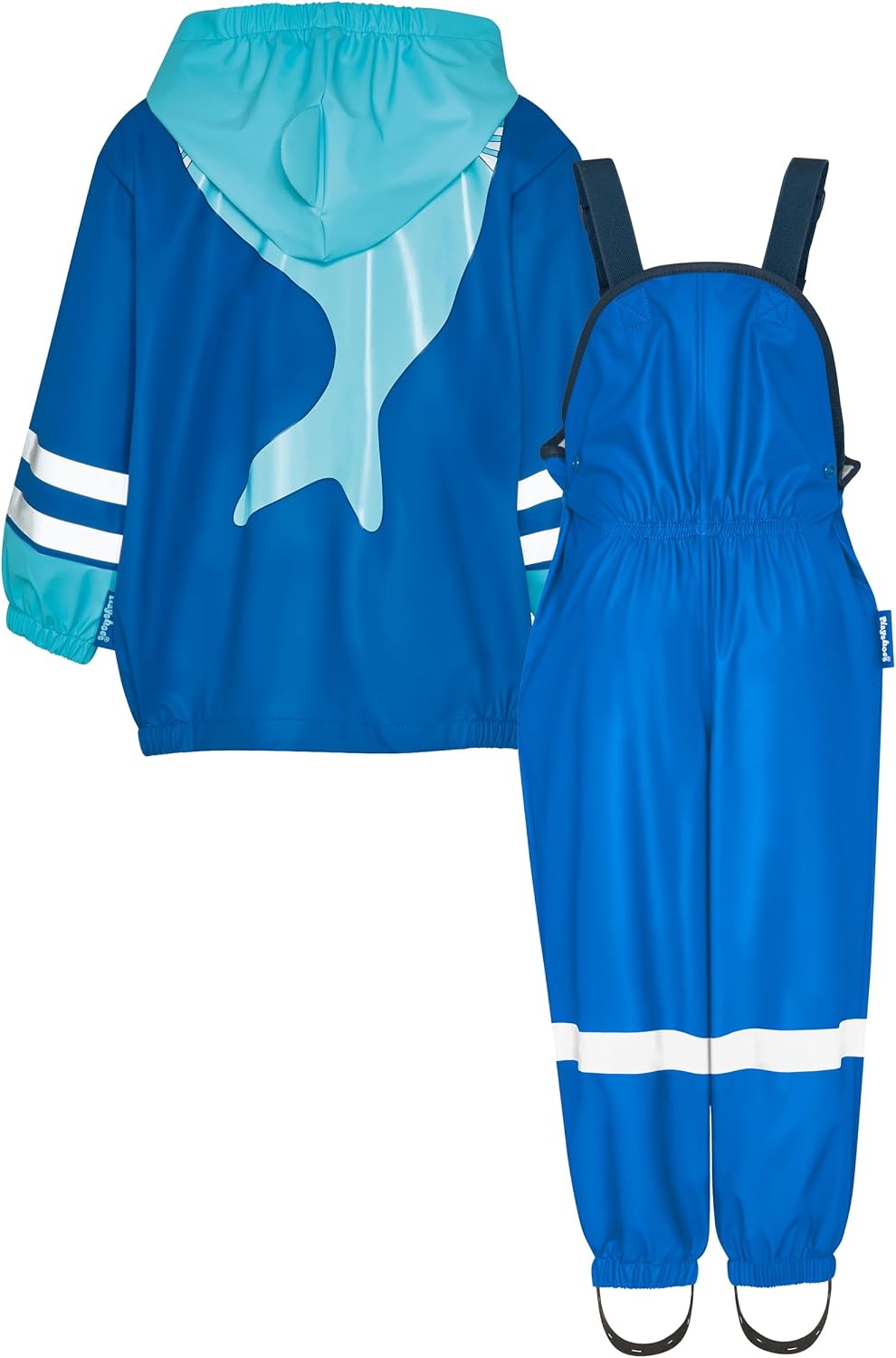 Detalle 2 de Playshoes Regen-Set Unisex Kinder Regenlatzhose und Regenanzug (2er Pack)