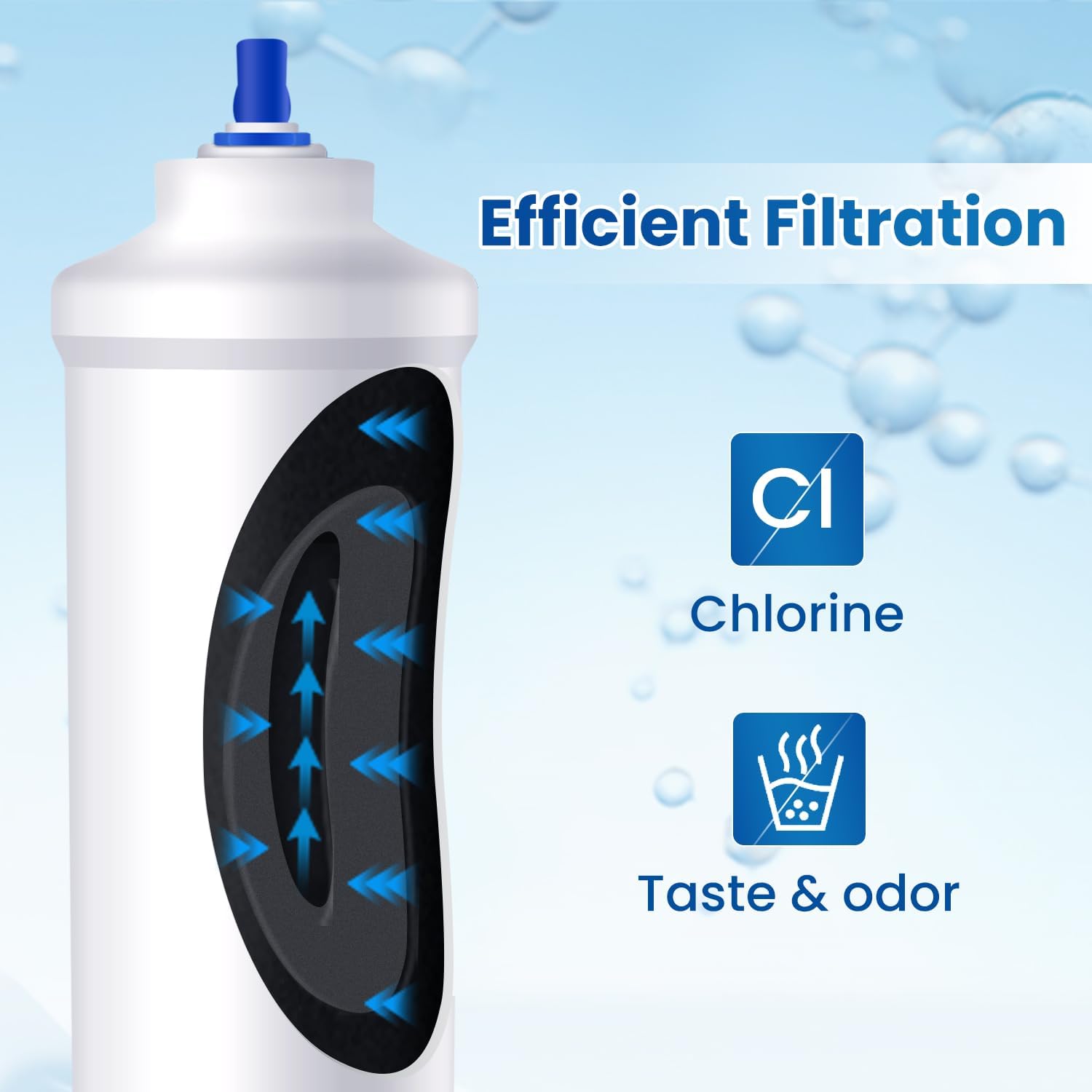 Detalle de GOLDEN ICEPURE Refrigerator Water Filter 2-pack