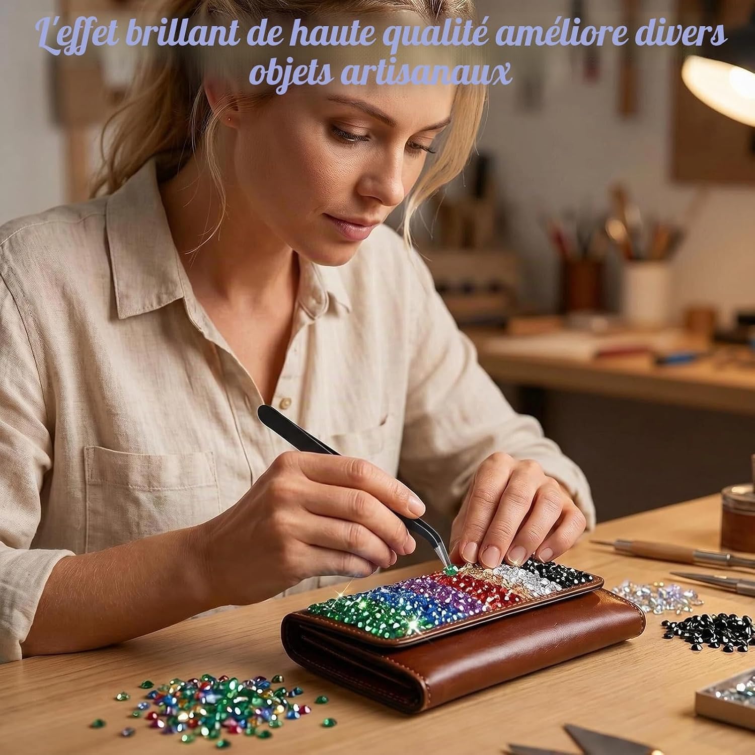 Thumbnail 4 de DaaJu strass-steentjes van kunsthars, 3 mm, 48 kleuren en 48.000 stuks