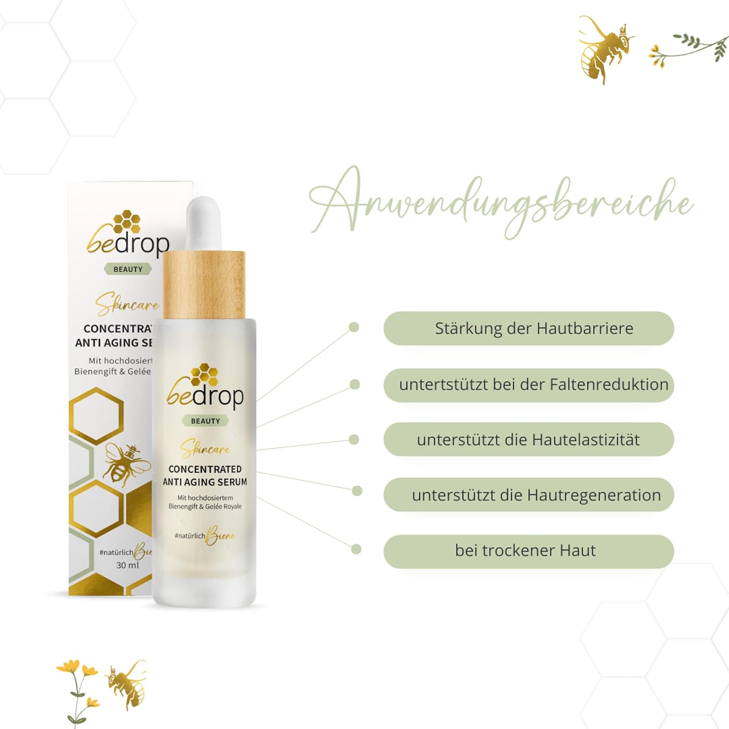 Detalle 2 de bedrop Concentrated Anti Aging Serum – Anti‑Aging 30 ml