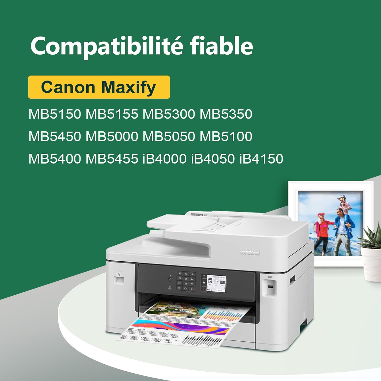 Detalle de KingJet 2500XL : Cartouches d'encre compatibles Canon pour Maxify MB et iB (8-pack)