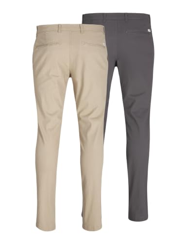 Thumbnail 3 de Jack & Jones JPSTMARCO JJDAVE 2pk MP Chino Trousers, Crockery – 33W/34L UK