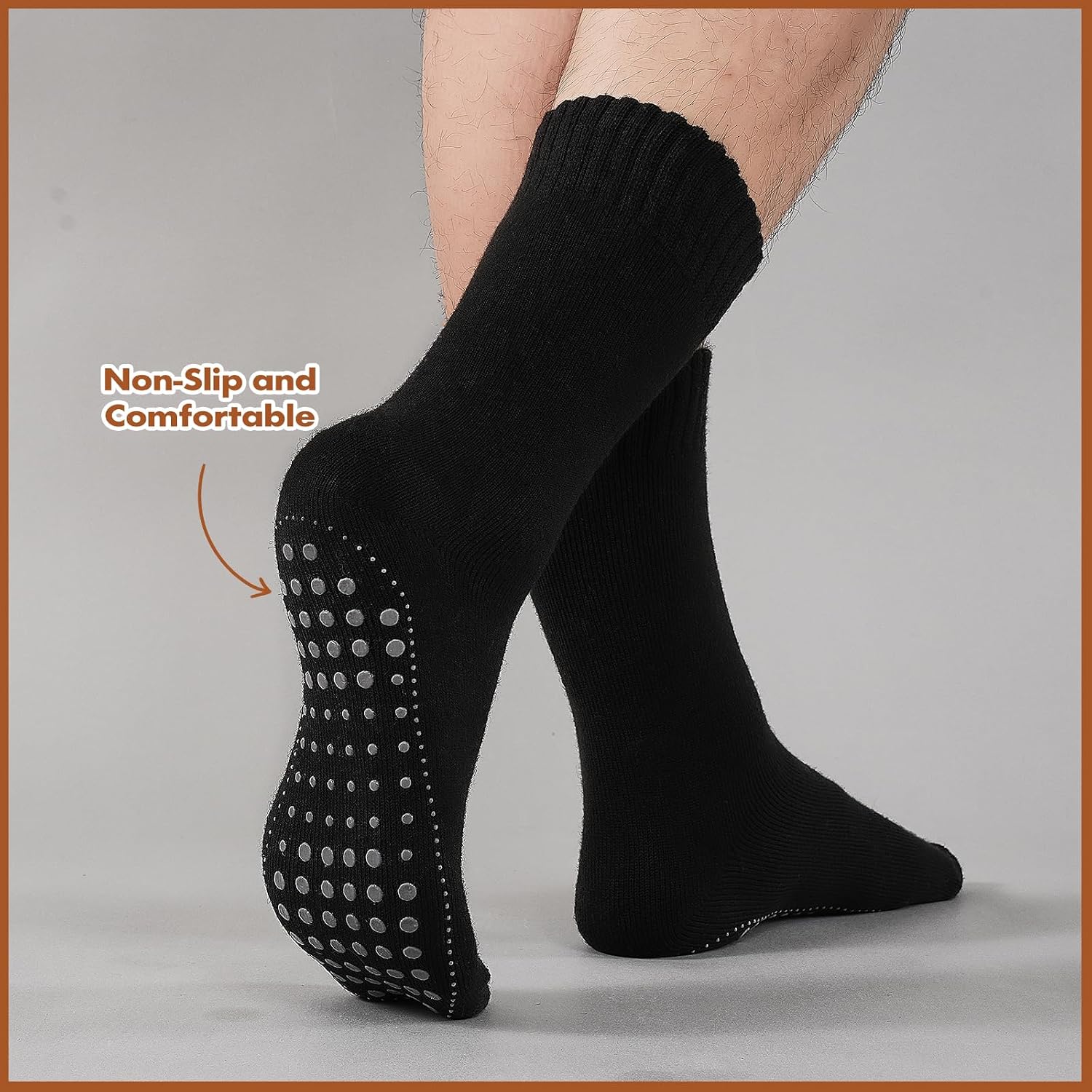 Thumbnail 1 de Stoeury thermosokken, 2 paar ABS-wol, dik en antislip voor de winter