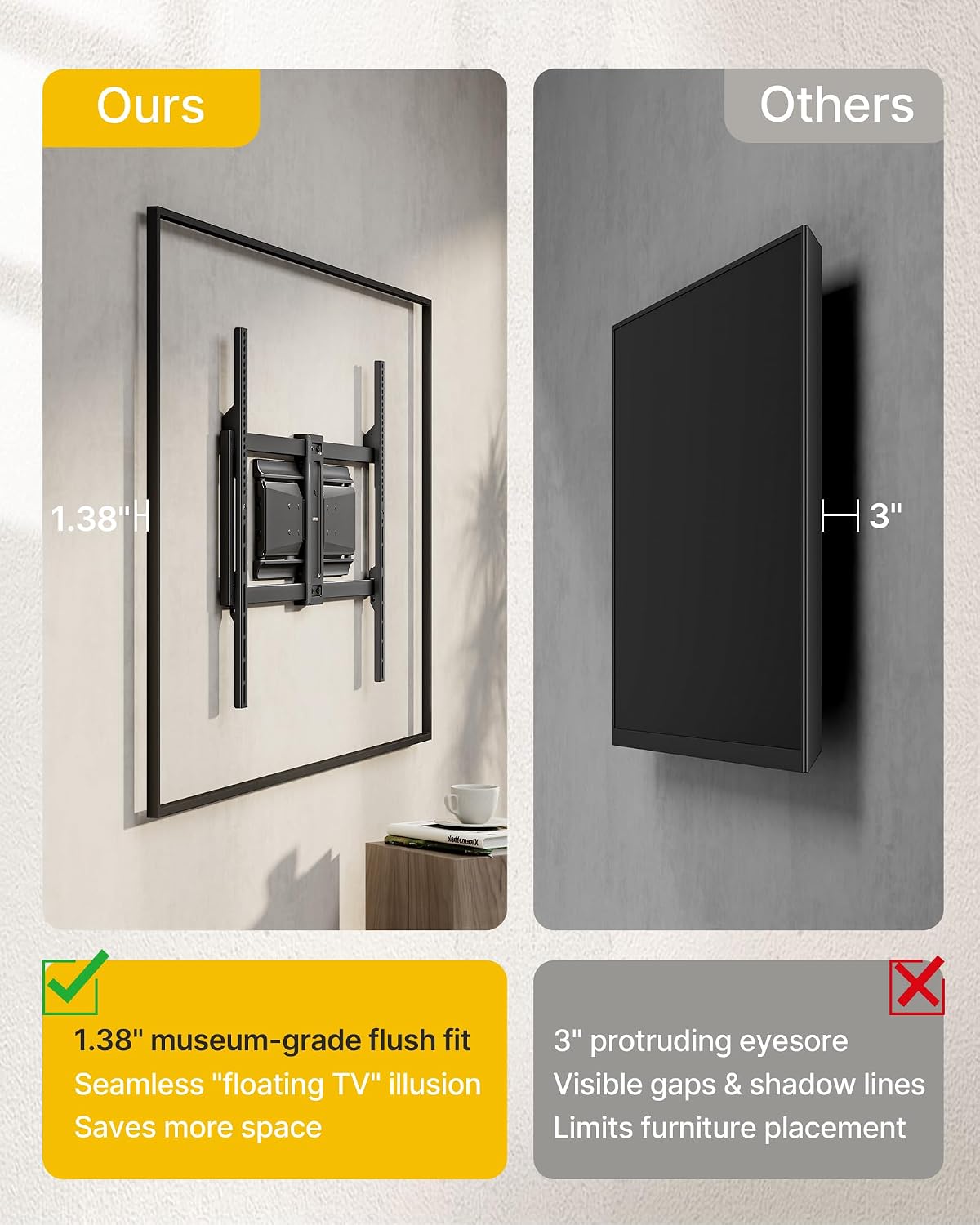Detalle 2 de monTEK Ultra Slim TV Wall Mount 50–100