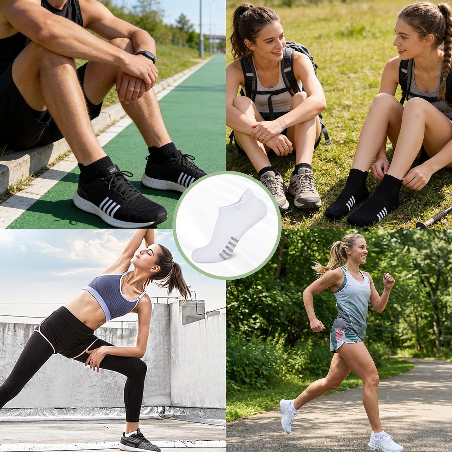 Thumbnail 1 de Briyat Calzini donna in bambù – 6 paia corti traspiranti senza elastico
