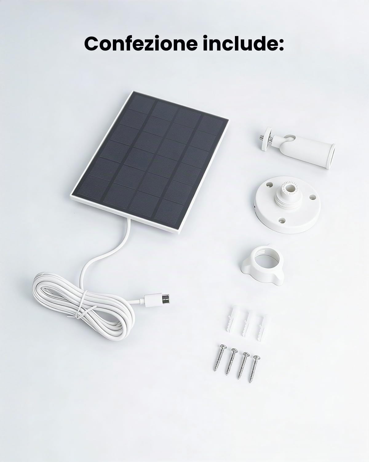 Thumbnail 6 de ieGeek ZS-GX3S – Pannello solare esterno per telecamere con connettore tipo C, supporto regolabile a 360°, IP65