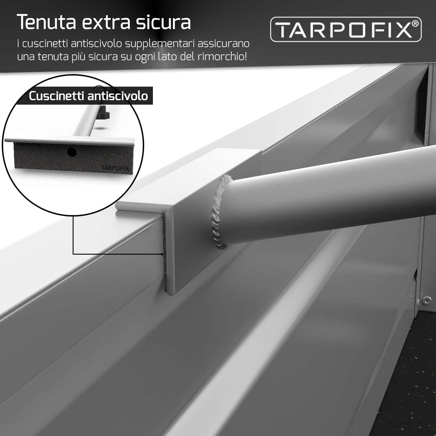 Thumbnail 4 de Tarpofix staffa alluminio teloni 140-210 cm