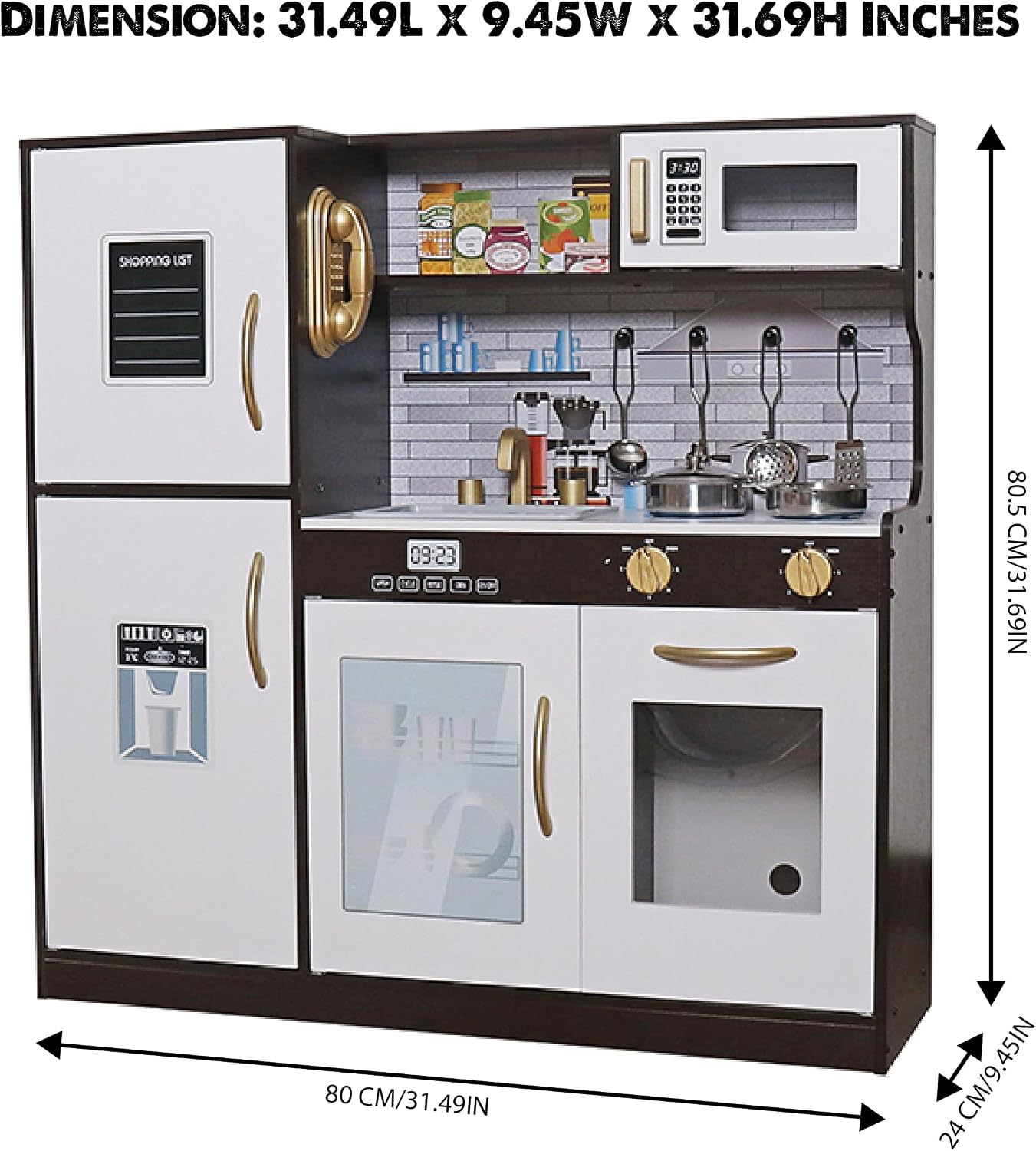 Detalle de touch us Wooden Play Kitchen Set with Light