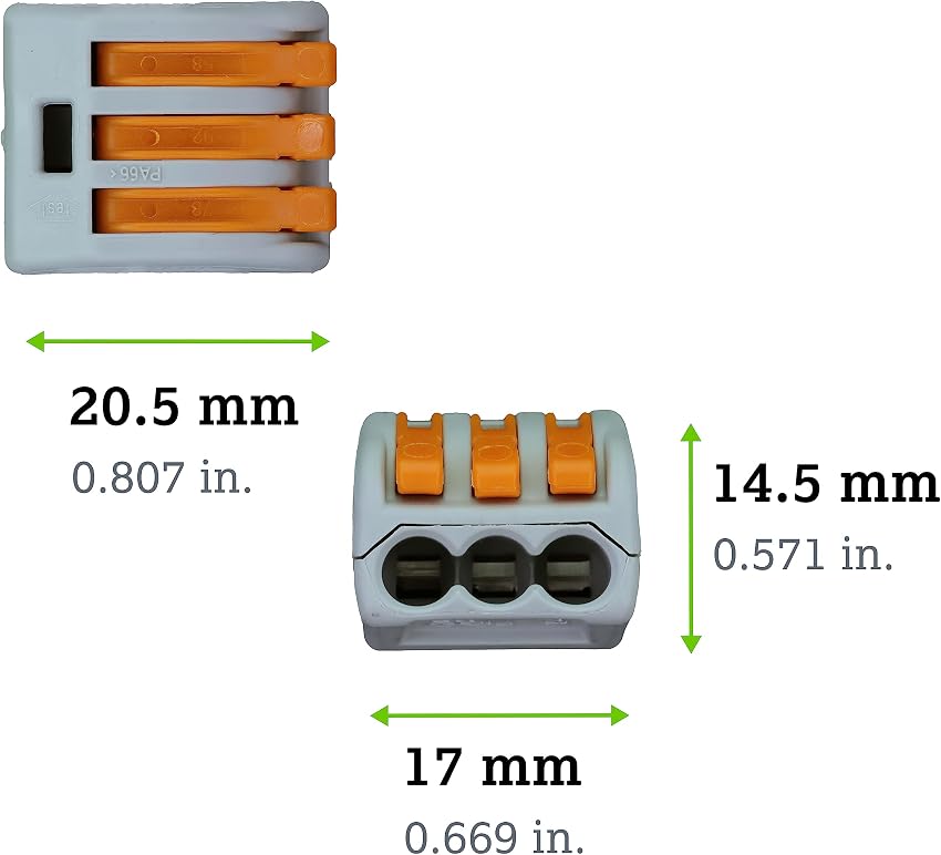 Detalle de Wago 222-413 Pinzas de unión 0,08–4 mm² (3 uds.)