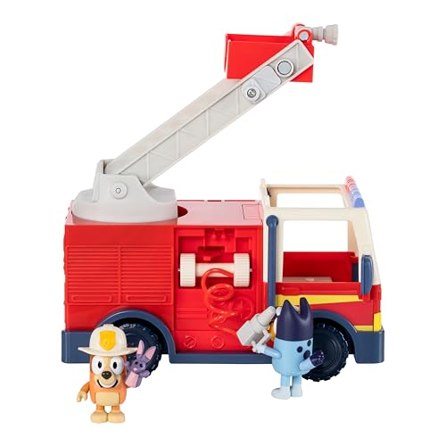 Detalle de Bluey Camión de Bomberos con Figuras exclusivas