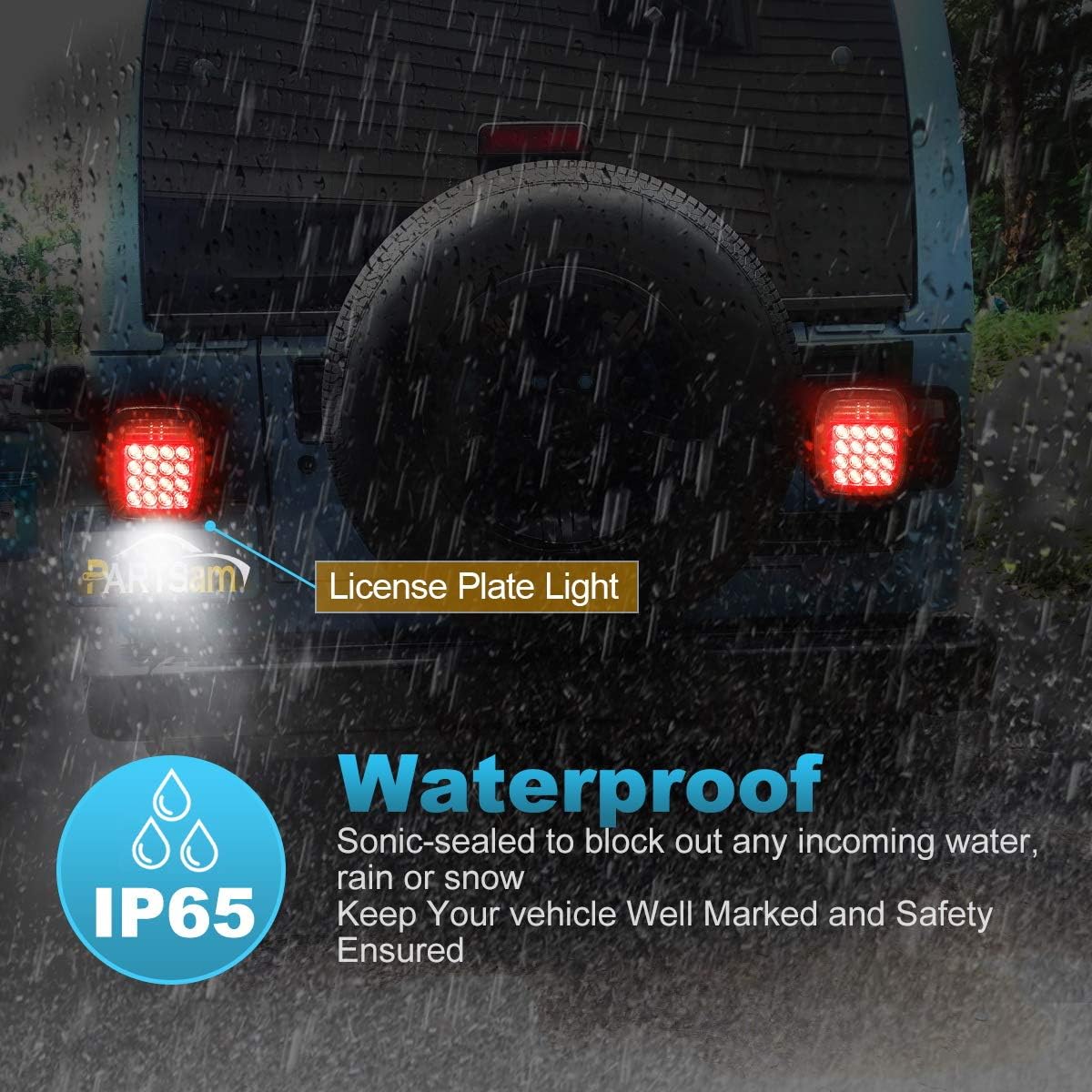Thumbnail 6 de Partsam LED Tail Lights, 38 LEDs