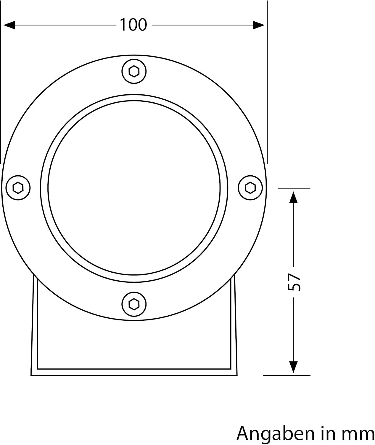 Detalle de Ledscom.de 3x Faretto da Giardino DUK per Esterni IP65 - Spina Schuko, Nero, GU10