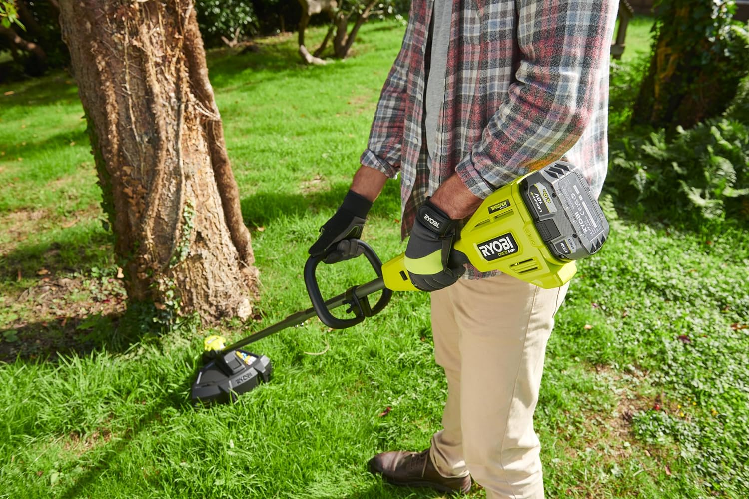 Detalle de Ryobi RB1840X Batteria al Litio 18 V One+ 4,0 Ah – Compatta con Indicatore di Carica e Protezione dagli Impatti