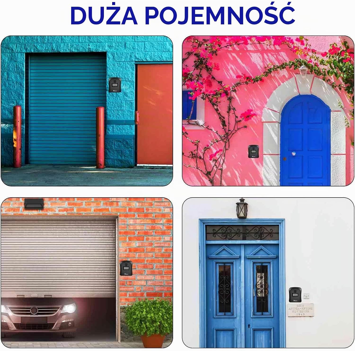 Detalle 2 de Brillirare 815X – wodoodporna skrzynka na klucze, zamek 4-cyfrowy