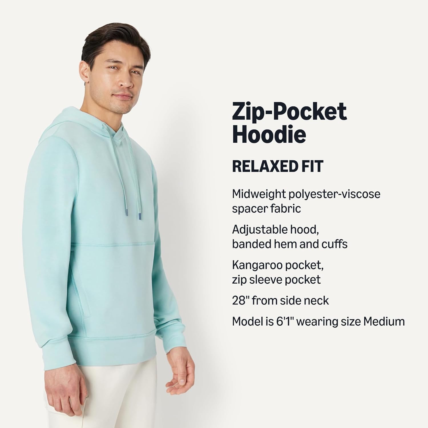 Thumbnail 3 de Amazon Essentials Active Men’s Relaxed-Fit Hoodie (Active Sweat)