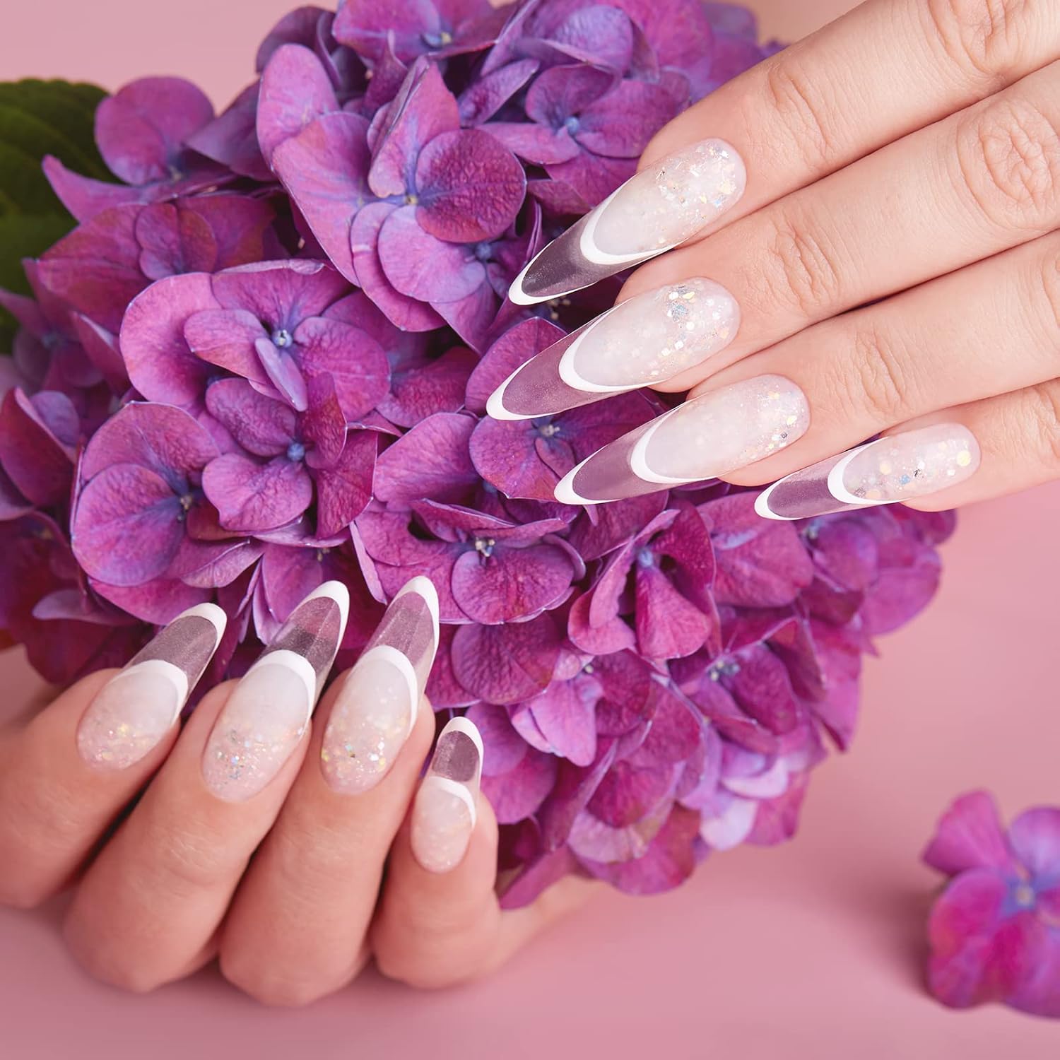 Thumbnail 6 de Faux ongles en acrylique Carehabi – Capsules transparentes, 500 pièces, 10 tailles (semi givré) + valisette