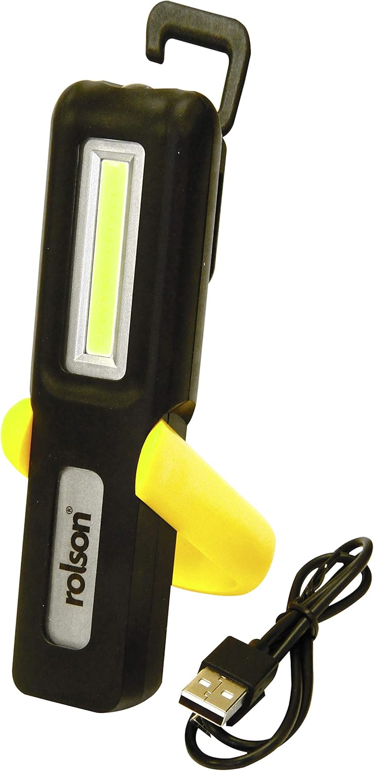 Thumbnail 1 de Rolson 61467 3W USB Rechargeable COB Torch & Lamp