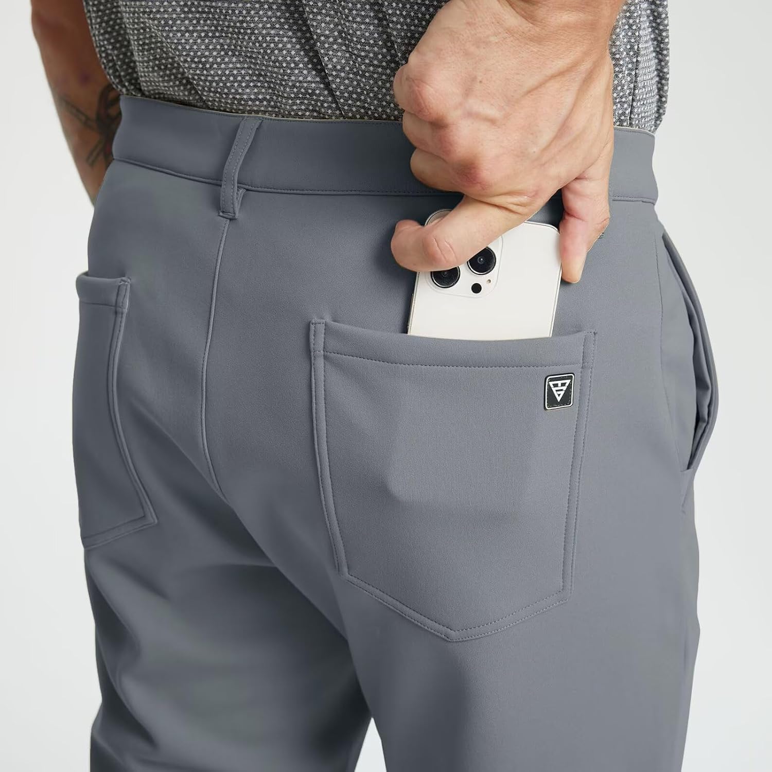 Thumbnail 4 de M MAELREG Fleece-Lined Golf Pants for Men, Water-Resistant Stretch Softshell
