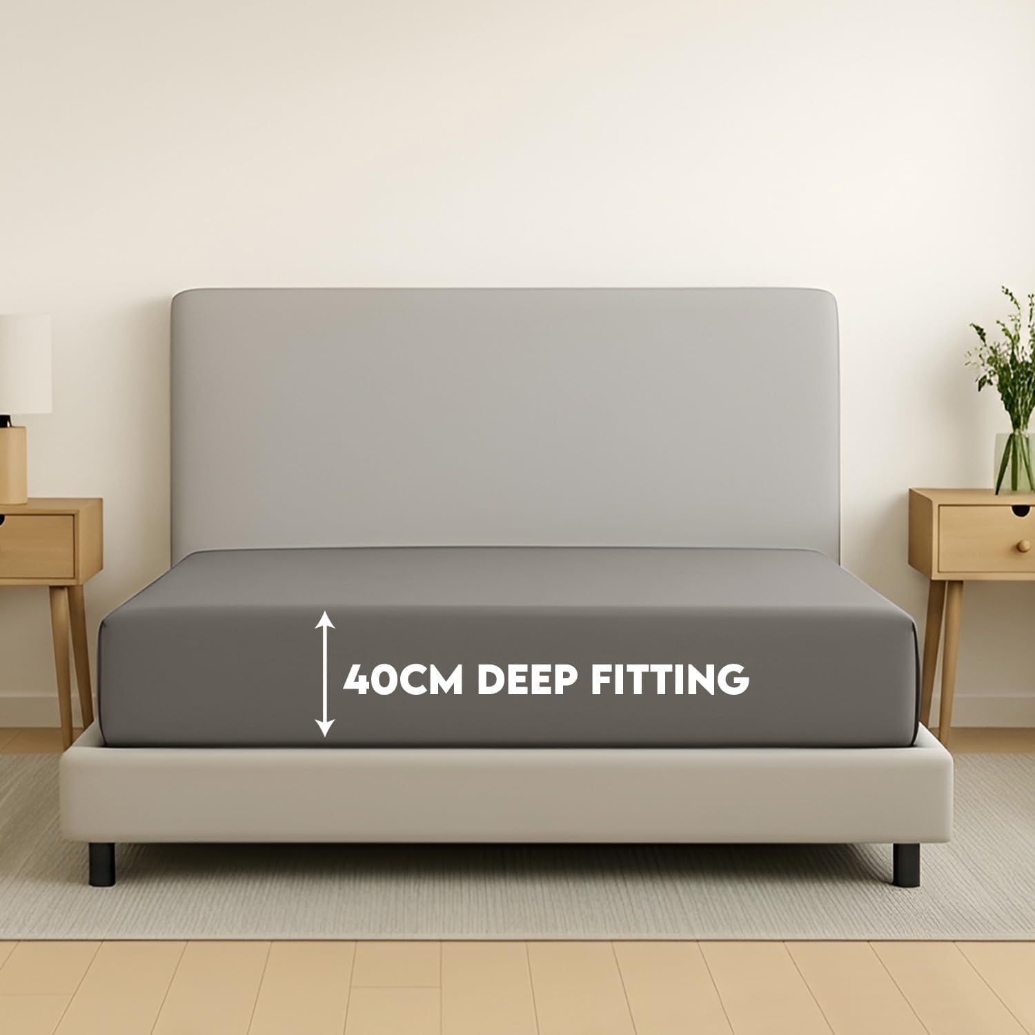 Thumbnail 1 de Moonlight Bedding King Size 40 cm deep fitted