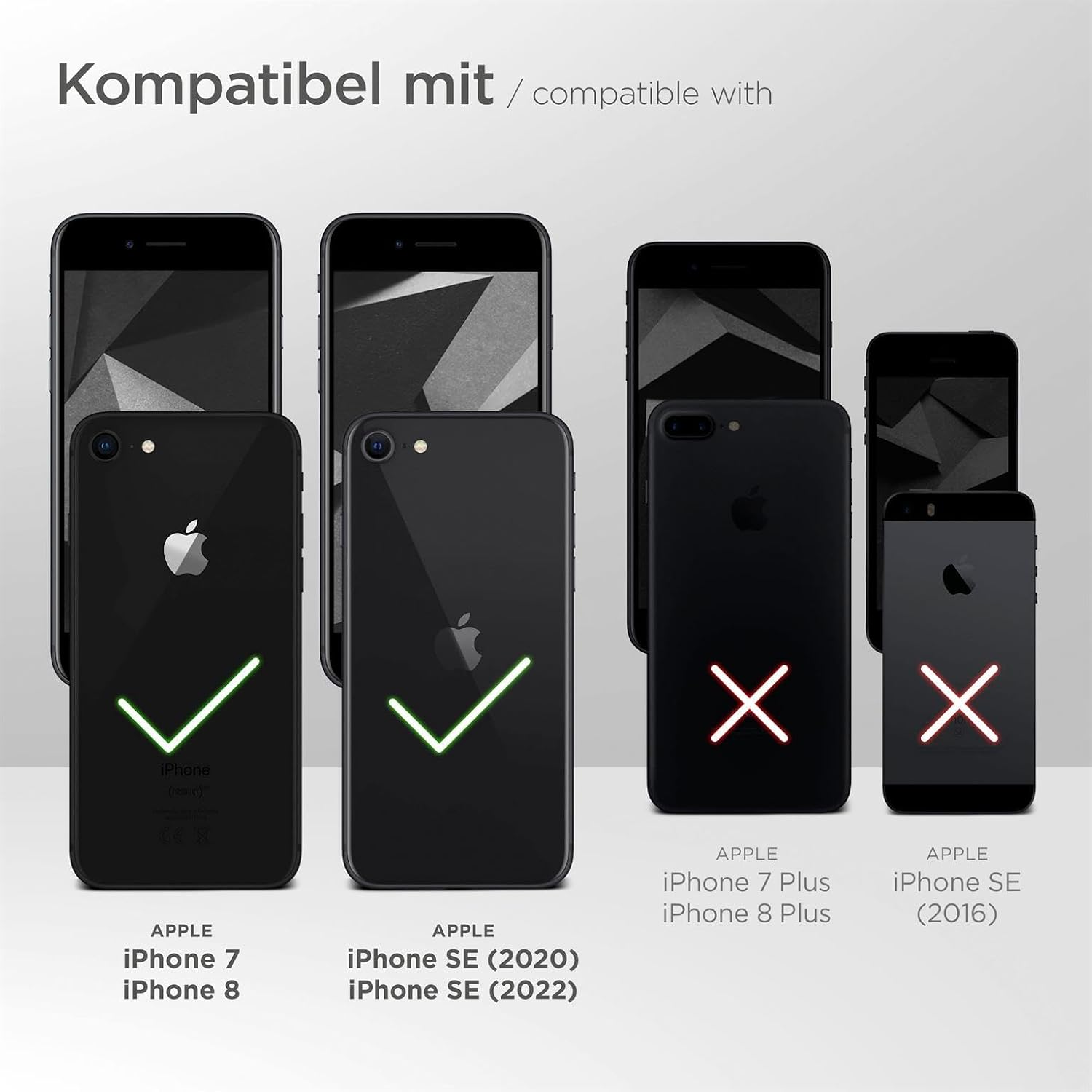 Thumbnail 1 de ONEFLOW Étui fin avec languette d’extraction pour iPhone SE (2020/2022) – Doublure microfibre et protection 360°