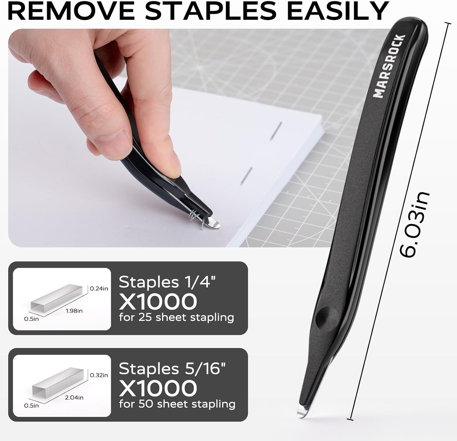 Thumbnail 4 de Effortless Heavy Duty Desktop Stapler 40‑sheet 📎