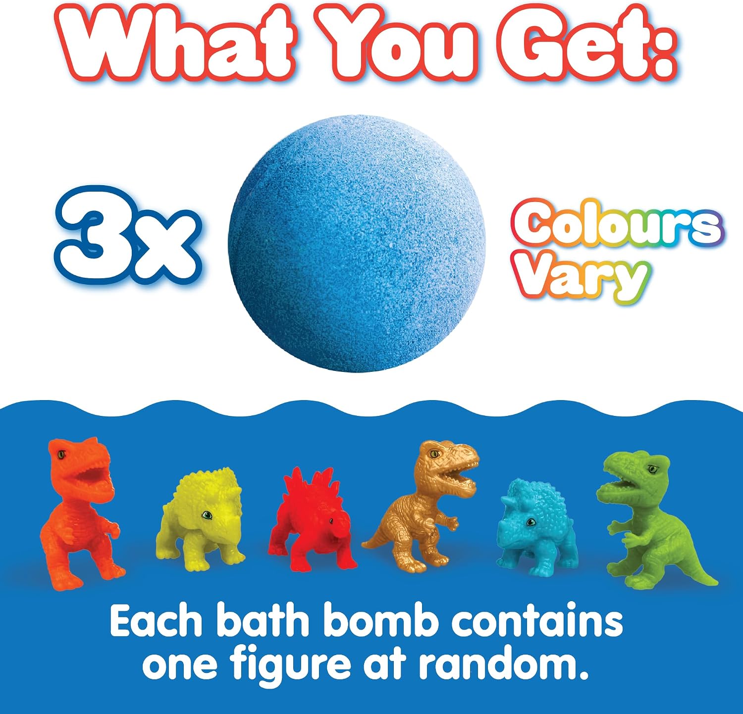 Thumbnail 2 de ZIMPLI 3 x Large Dino Surprise Bath Bombs
