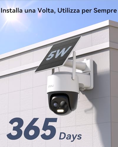 Detalle 2 de Imou 5MP Telecamera WiFi Esterno Senza Fili con Pannello Solare: sicurezza continua e wireless