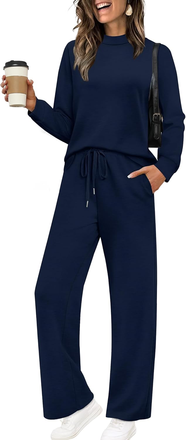 Detalle de Sampeel Two Piece Set for Women Mock Neck Loungewear XS-2XL