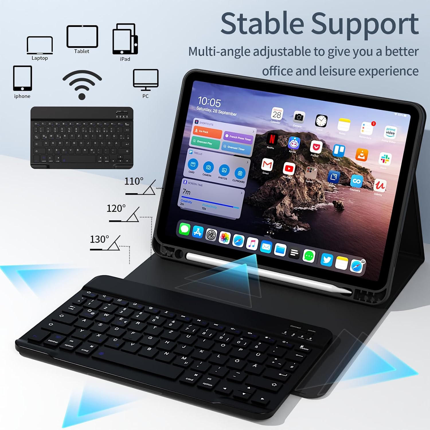 Thumbnail 2 de GKABXY Tastaturhülle iPad Air 11 Z