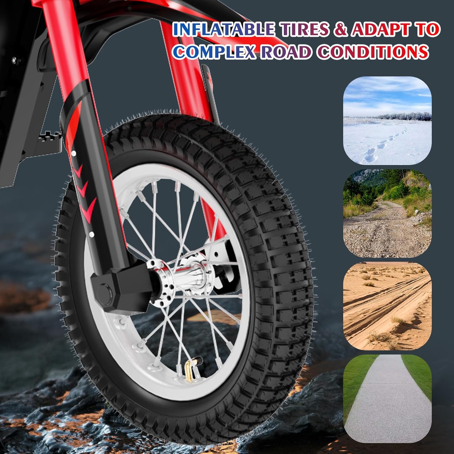 Thumbnail 3 de EVERCROSS EV12M Elektro-Motorrad für Kinder (300 W, 3 Geschwindigkeitsmodi, bis 15 km Reichweite)