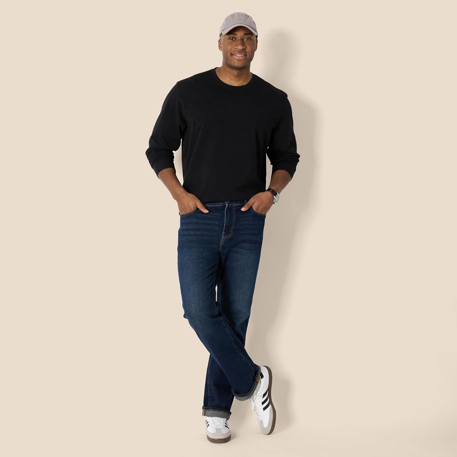 Thumbnail 5 de Amazon Essentials Men’s Heavyweight Relaxed-Fit Long-Sleeved T-Shirt