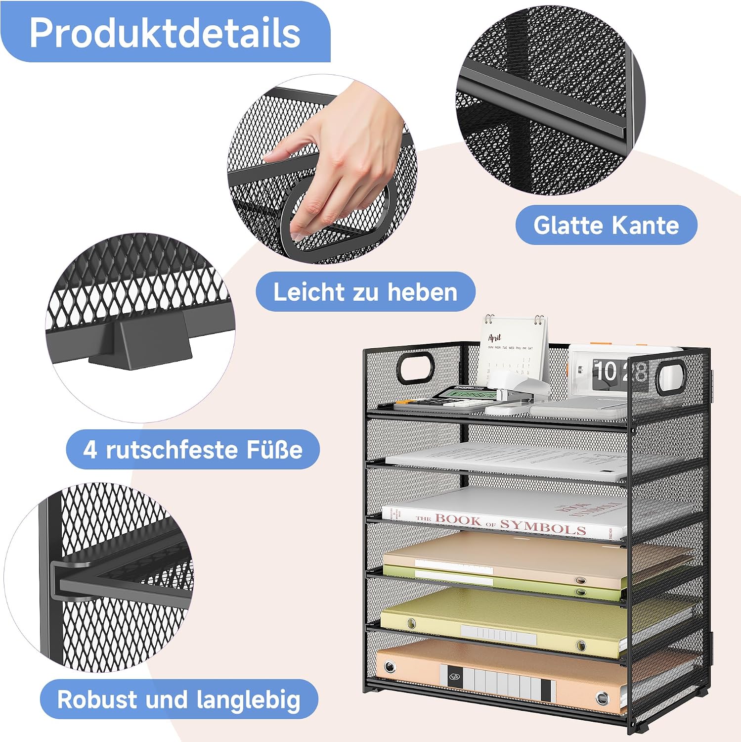 Detalle de VITVITI Schreibtisch Organizer 6 Ebenen