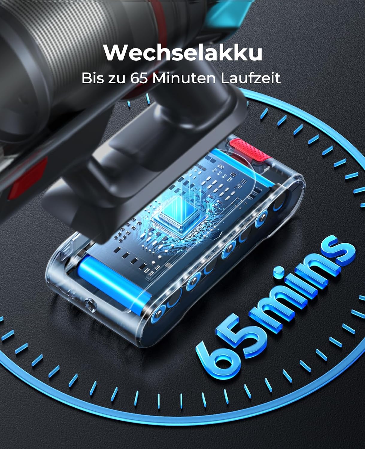Thumbnail 2 de Fieety Akku Staubsauger 65 Min 🧹