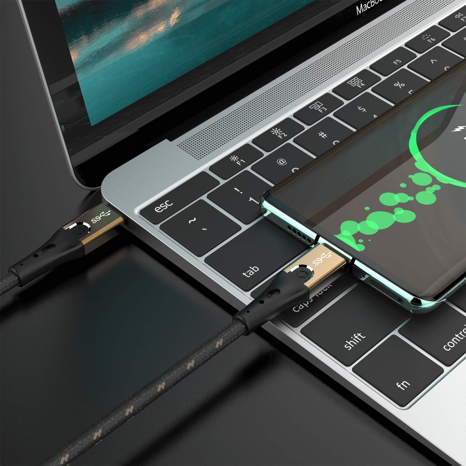 Detalle de Oehlbach Primus USB CC 3.1 – kabel USB-C 1 m, 10 Gb/s, 40 W