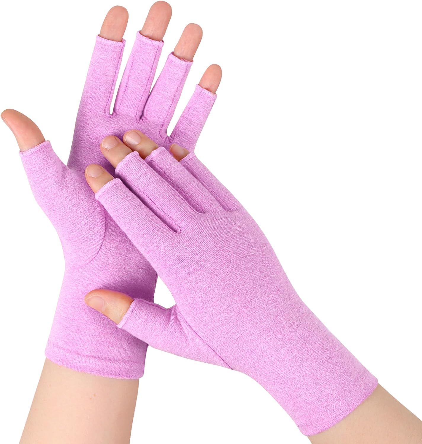 Detalle de Fingerless Gloves for Women and Men – Breathable Cotton-Blend Half Finger Gloves