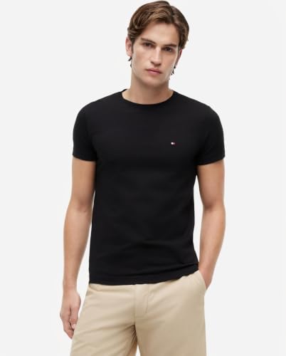 Thumbnail 7 de Tommy Hilfiger Uomo T-Shirt Maniche Corte Core Stretch Slim Fit – Nero