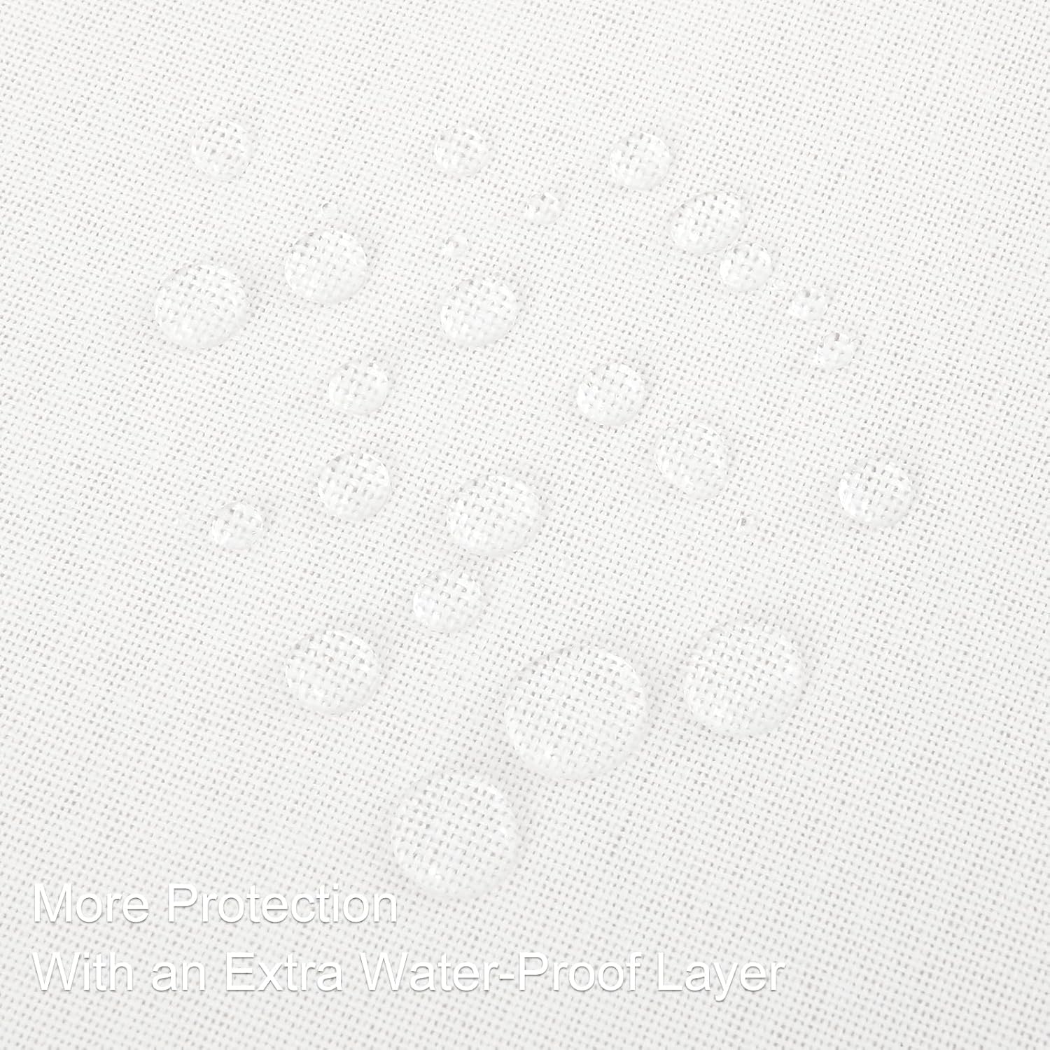 Thumbnail 3 de Homaxy Leinenoptik Tischdecke mit Lotuseffekt, abwaschbar und wasserabweisend – eckig 140 x 180 cm (weiß)