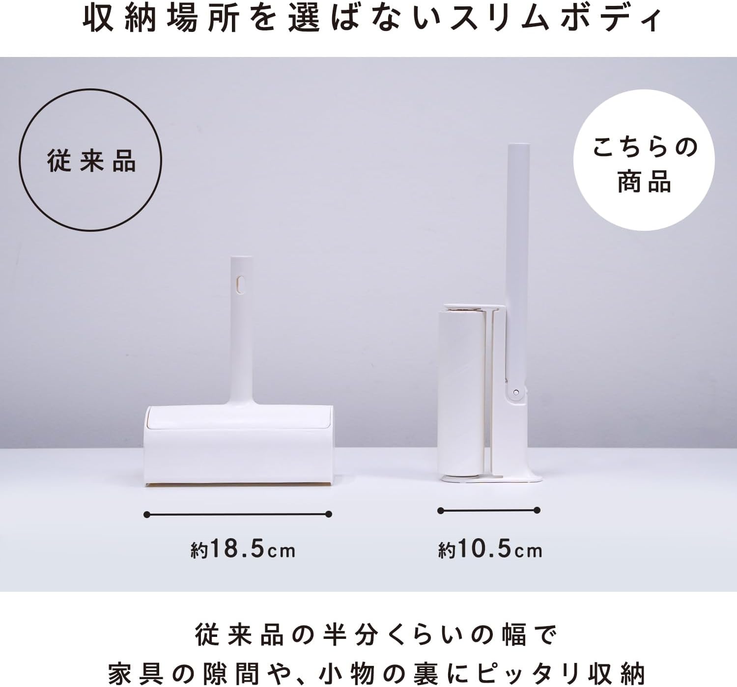 Thumbnail 5 de レック 激落ちくん ハンディカーペットクリーナー 柄がたためる約33.5cm グレー