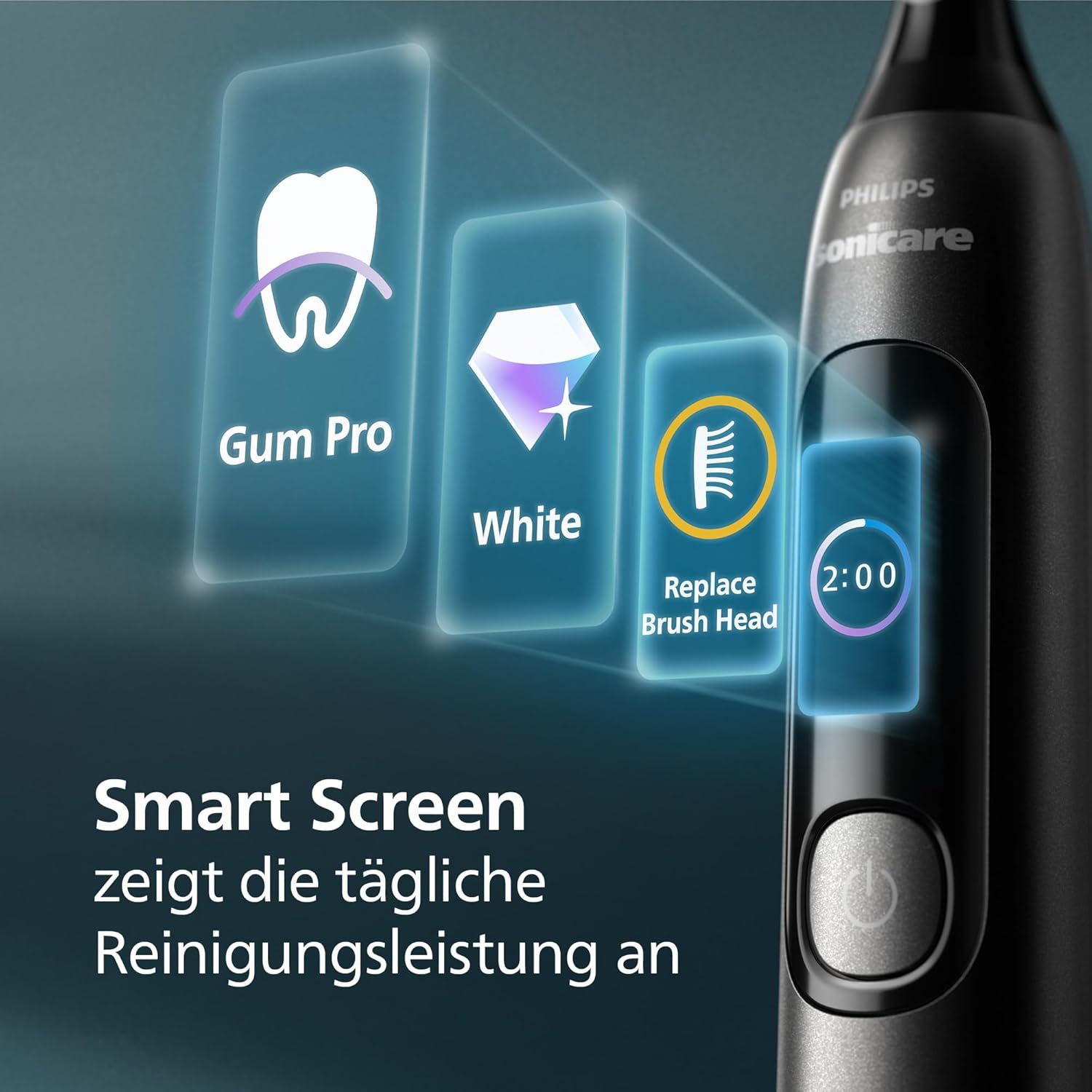 Thumbnail 2 de Philips Sonicare AdvancedClean Limited Edition HX3792/11 mit Smart Screen & Drucksensor (5 Putzmodi)