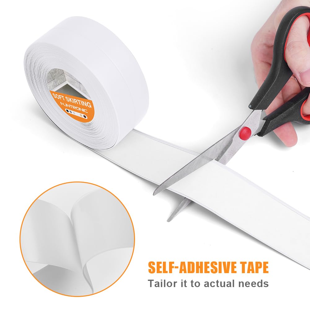 Thumbnail 2 de flintronic Weichsockelleiste 19 x 19 mm, 15 m selbstklebendes PVC-Dichtband für Küche & Bad