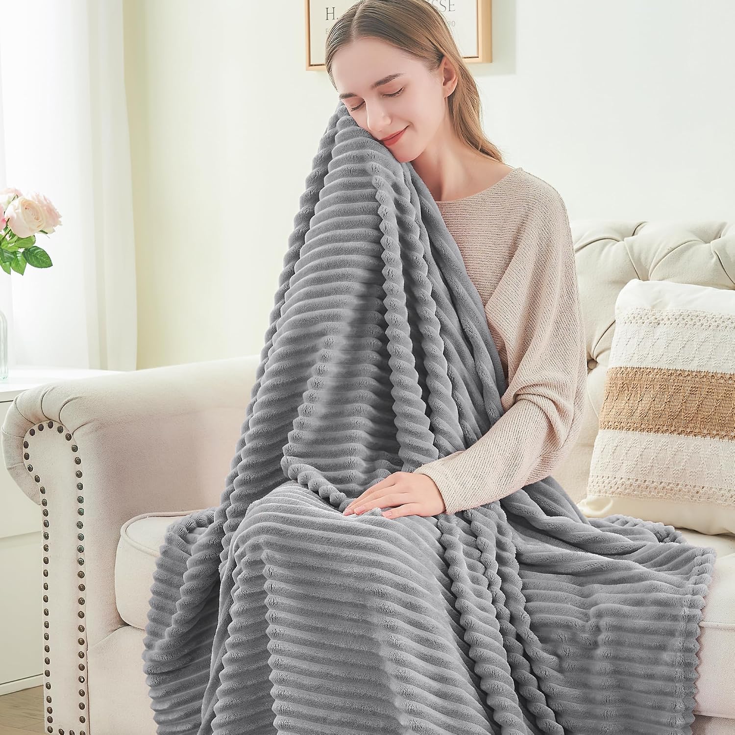 Thumbnail 3 de BEDELITE Fleece Throw Blanket, 50 x 60 Inch