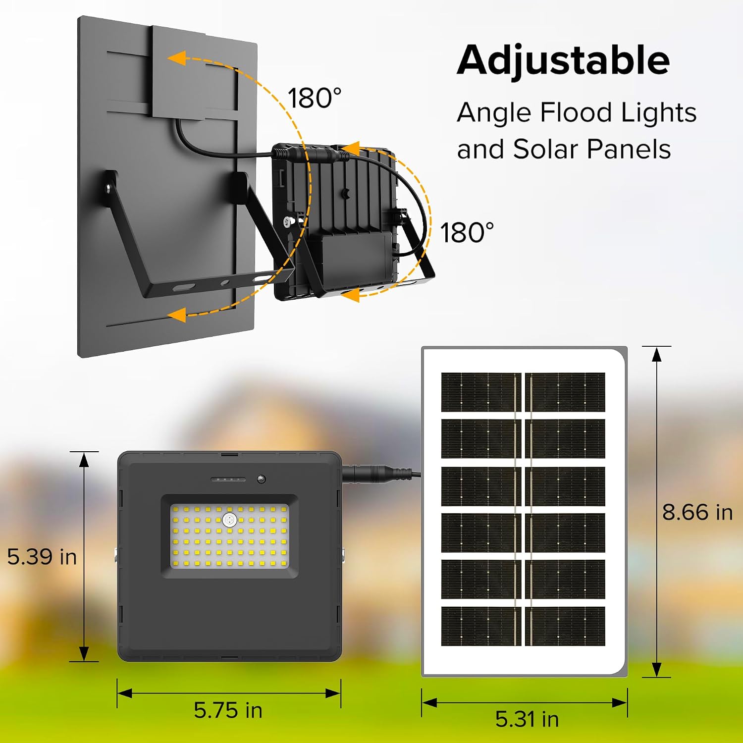Thumbnail 5 de JJX Solar Flood Light 1000 Lumens