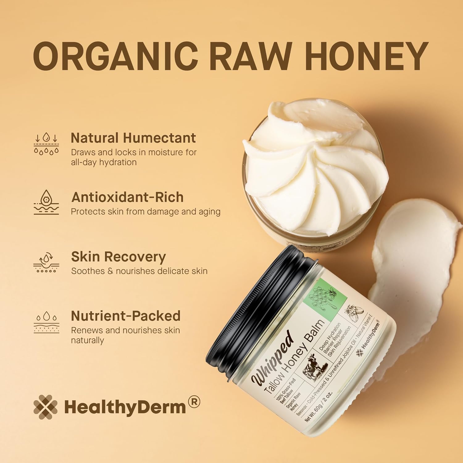 Thumbnail 6 de Beef Tallow Honey Balm 2oz