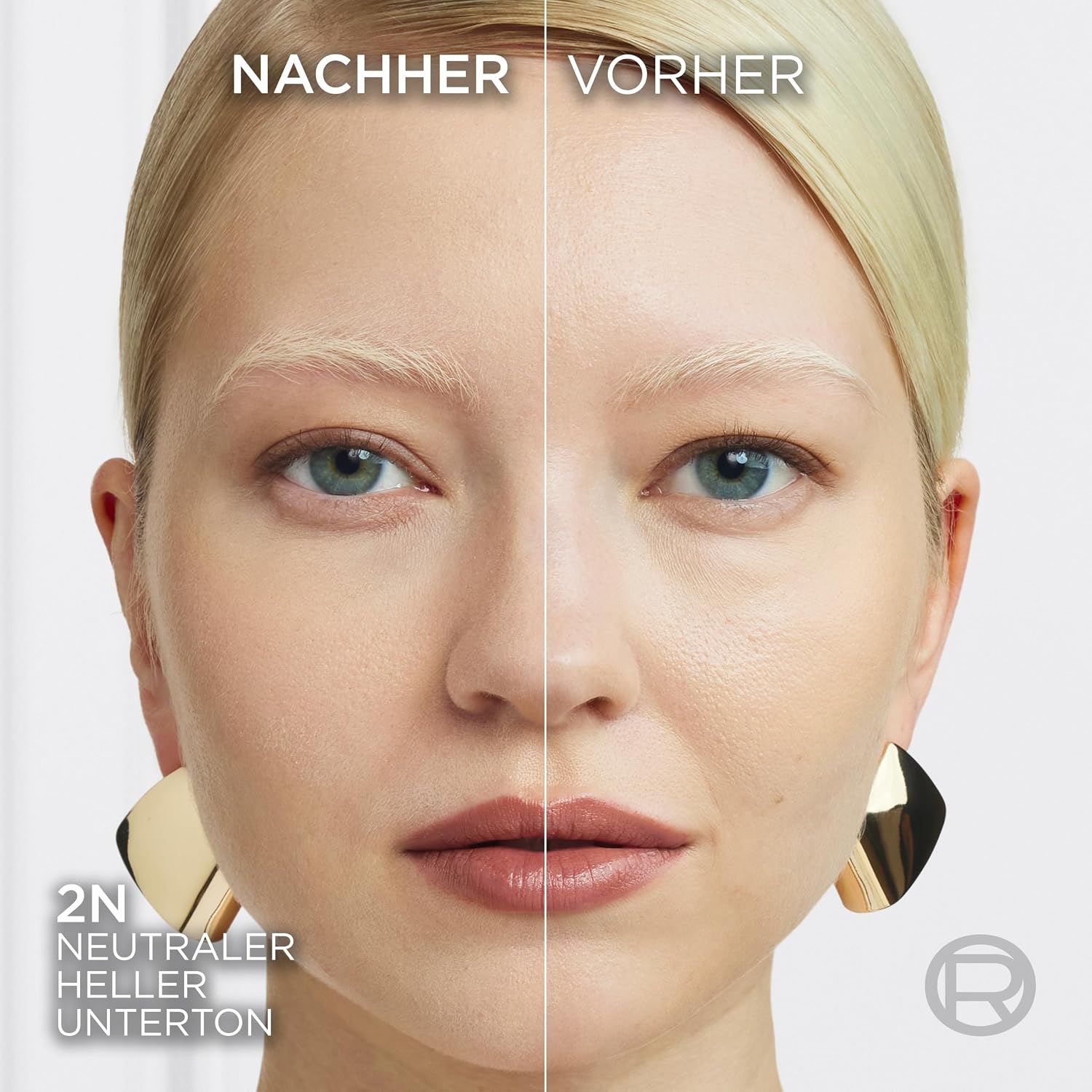 Detalle 2 de L'Oréal Paris True Match Mattierendes Kompaktpuder Nr. 2.N mit LSF 8 (9 g) inkl. Spiegel & Schwämmchen