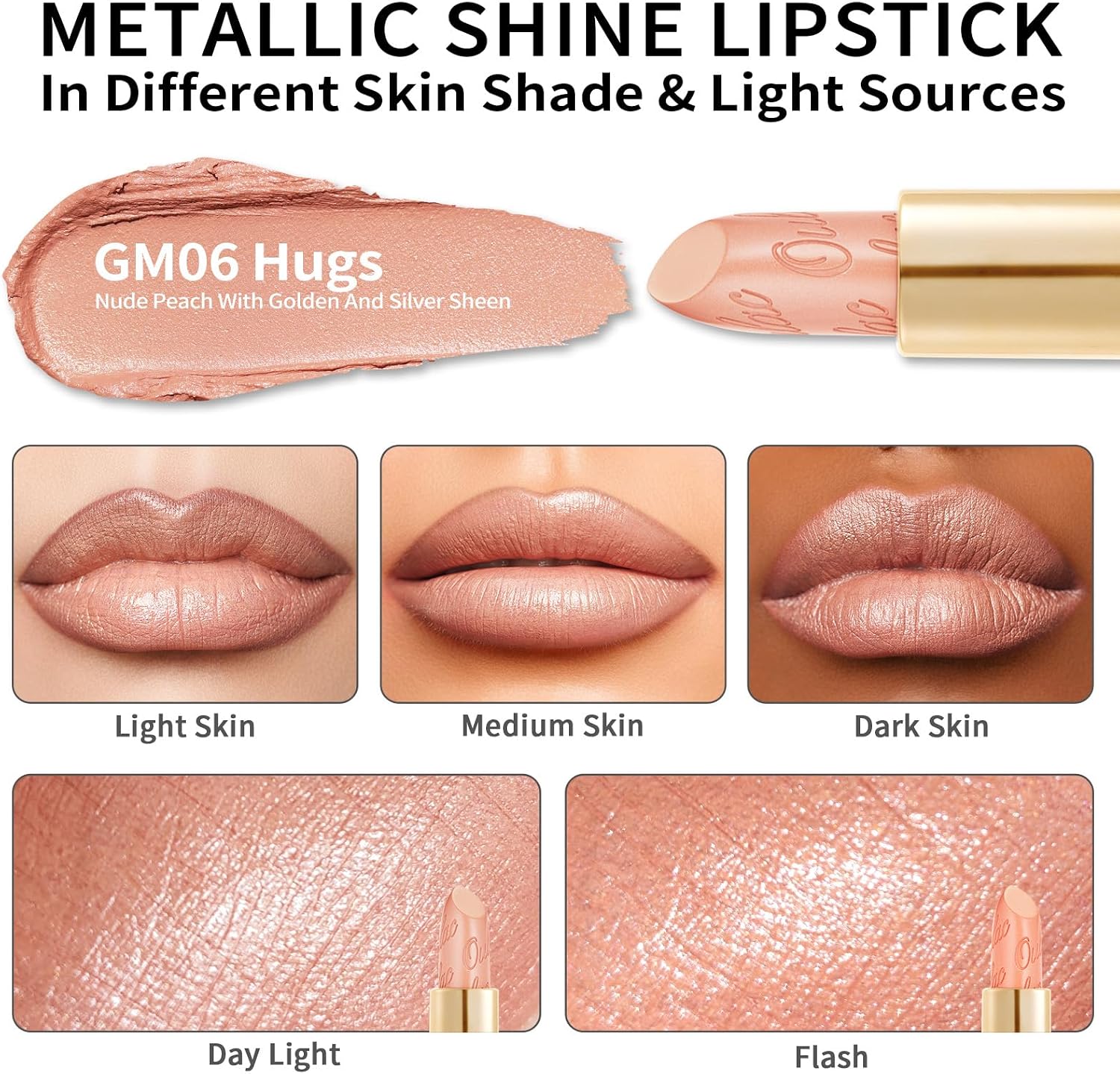 Detalle 1 de Rossetto matte metallico 4,3 g Hugs