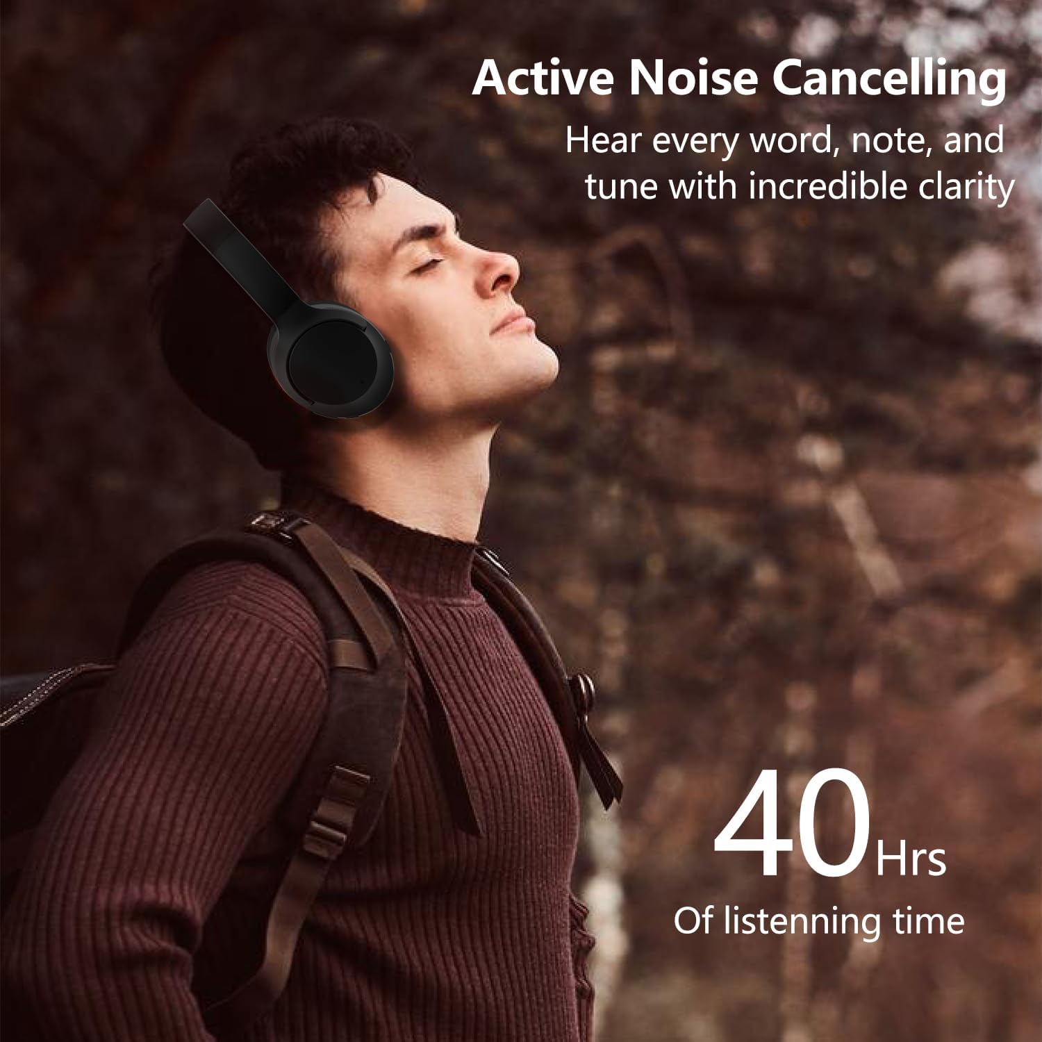 Thumbnail 3 de Wireless Headphones Over Ear 40H playtime